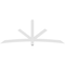 Ekena Millwork Alberta Architectural Grade PVC Gable Bracket, 96"W x 36"H x 2"D x 4"F, 9/12 Pitch GBP096X36X0204ALB00 - alternate 2